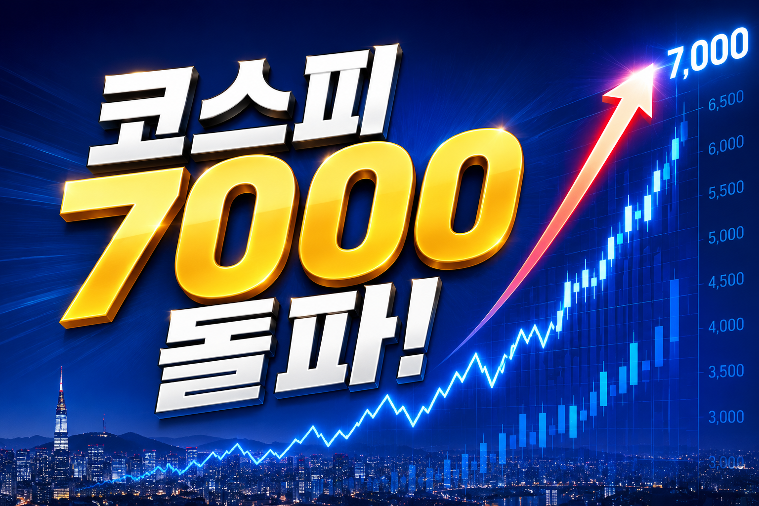 코스피 7000돌파 이미지