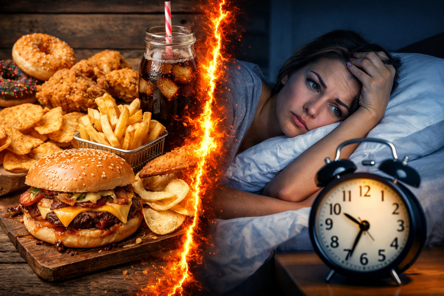 수면을 방해하는 음식 조합