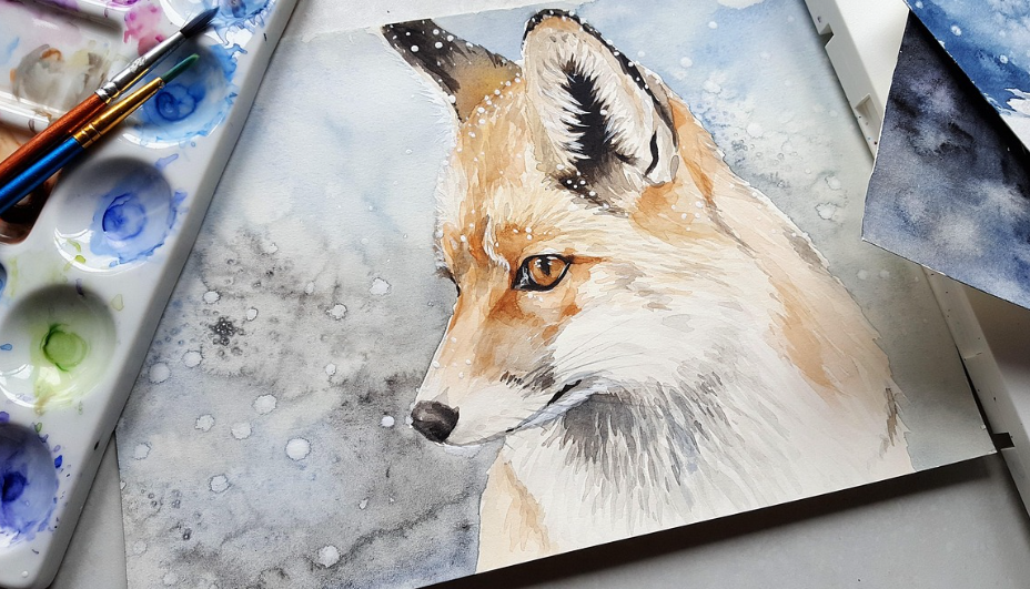 여우 그림 이미지