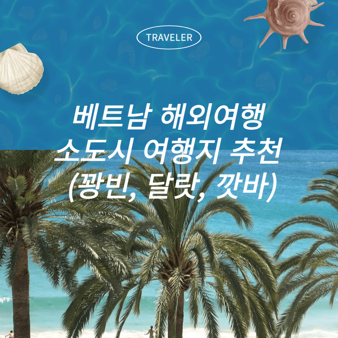 베트남 해외여행 소도시 여행지 추천 (꽝빈, 달랏, 깟바)