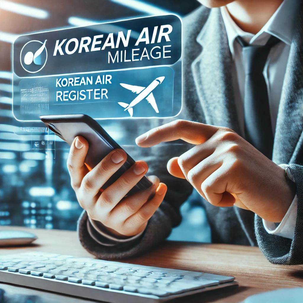 대한항공 마일리지 등록