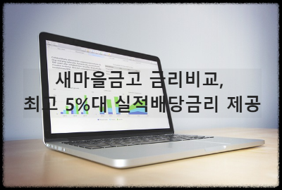 새마을금고 금리비교