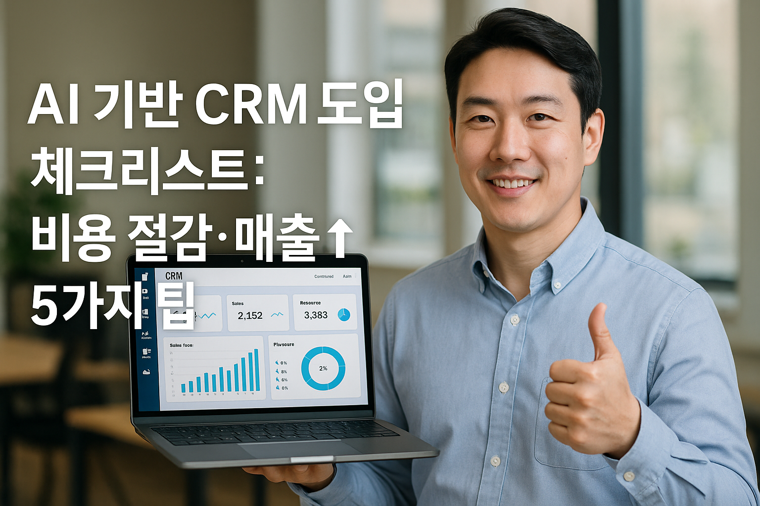 AI 기반 CRM 도입 체크리스트: 비용 절감&middot;매출&uarr; 5가지 팁 관련 이미지