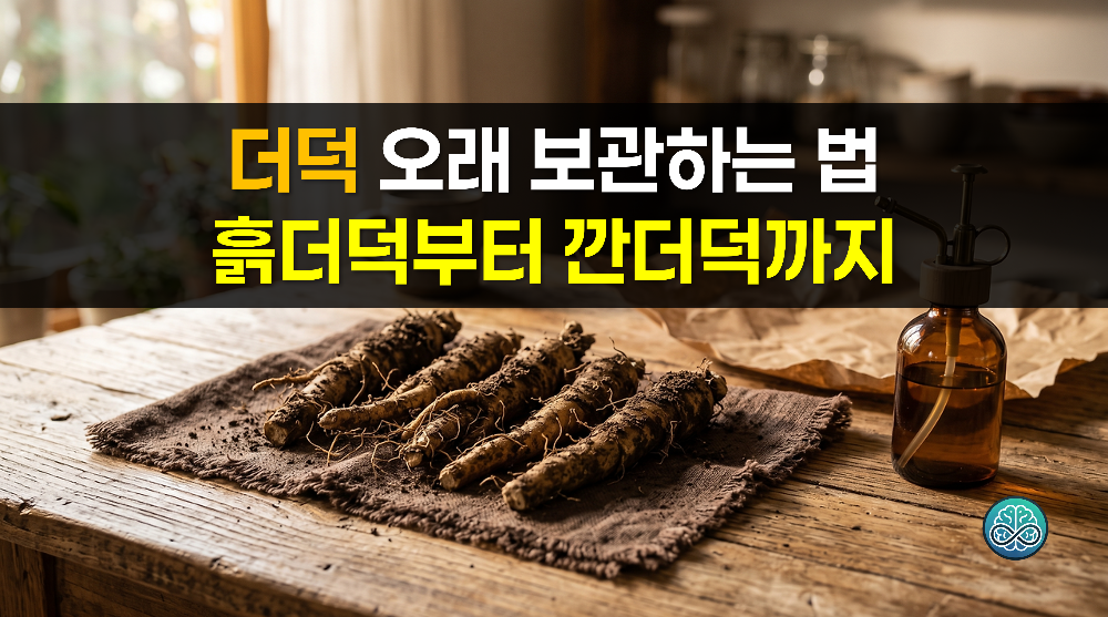 더덕 오래 보관하는 방법 - 흙더덕부터 깐더덕까지 3가지 완벽 보관 가이드