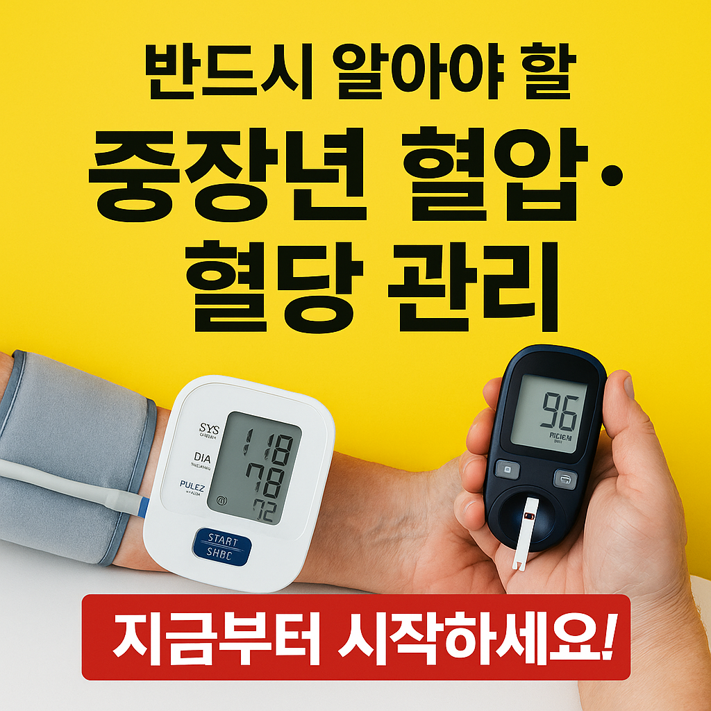 [1편] 중장년 혈압·혈당 관리 기본