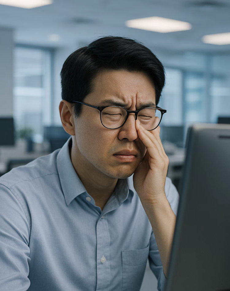 안경을 쓰지 않고 버텼을 때의 위험성