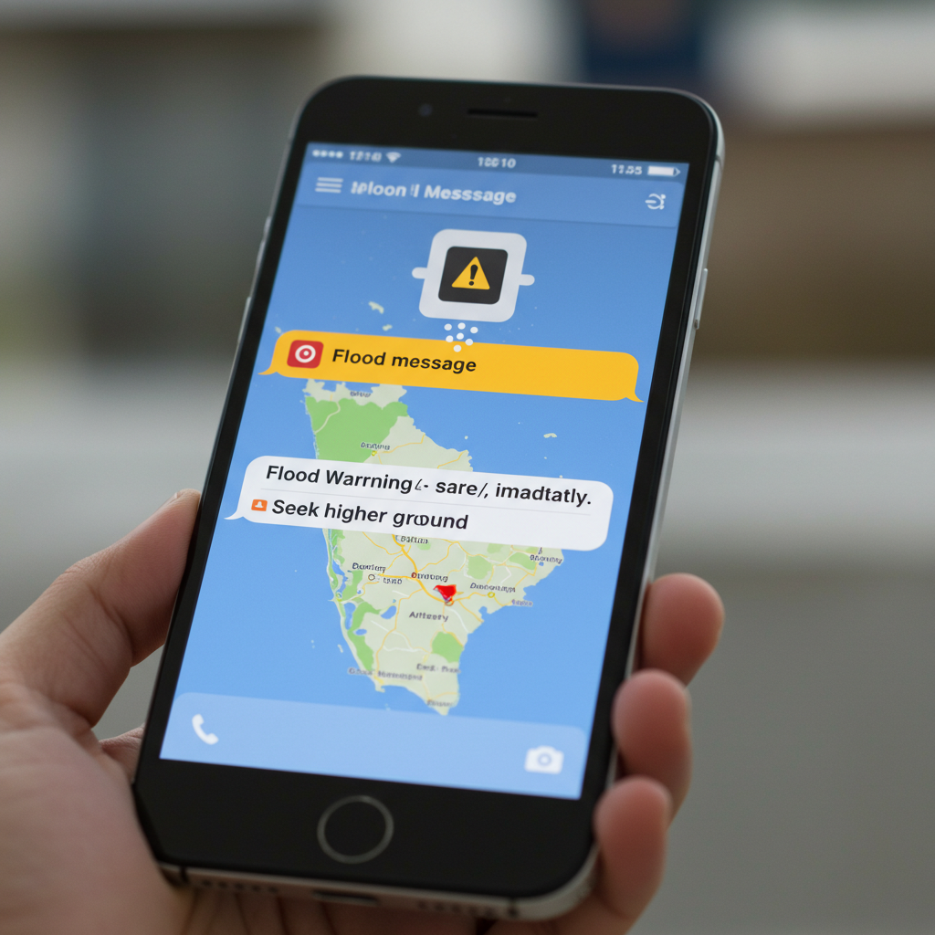 재난문자 이미지