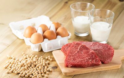 계산,우유,소고기,콩 사진