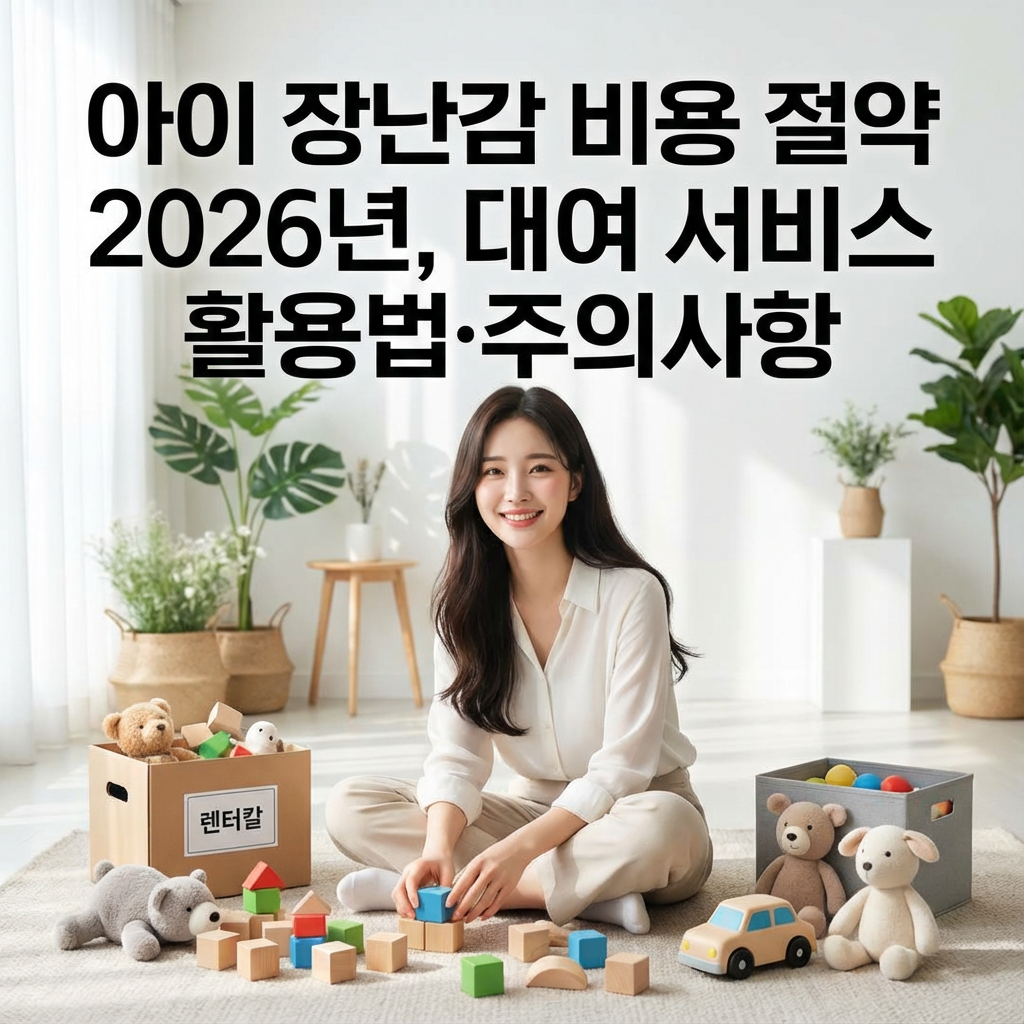 아이 장난감 비용 절약 2026년 ｜ 대여 서비스 활용법&middot;주의사항