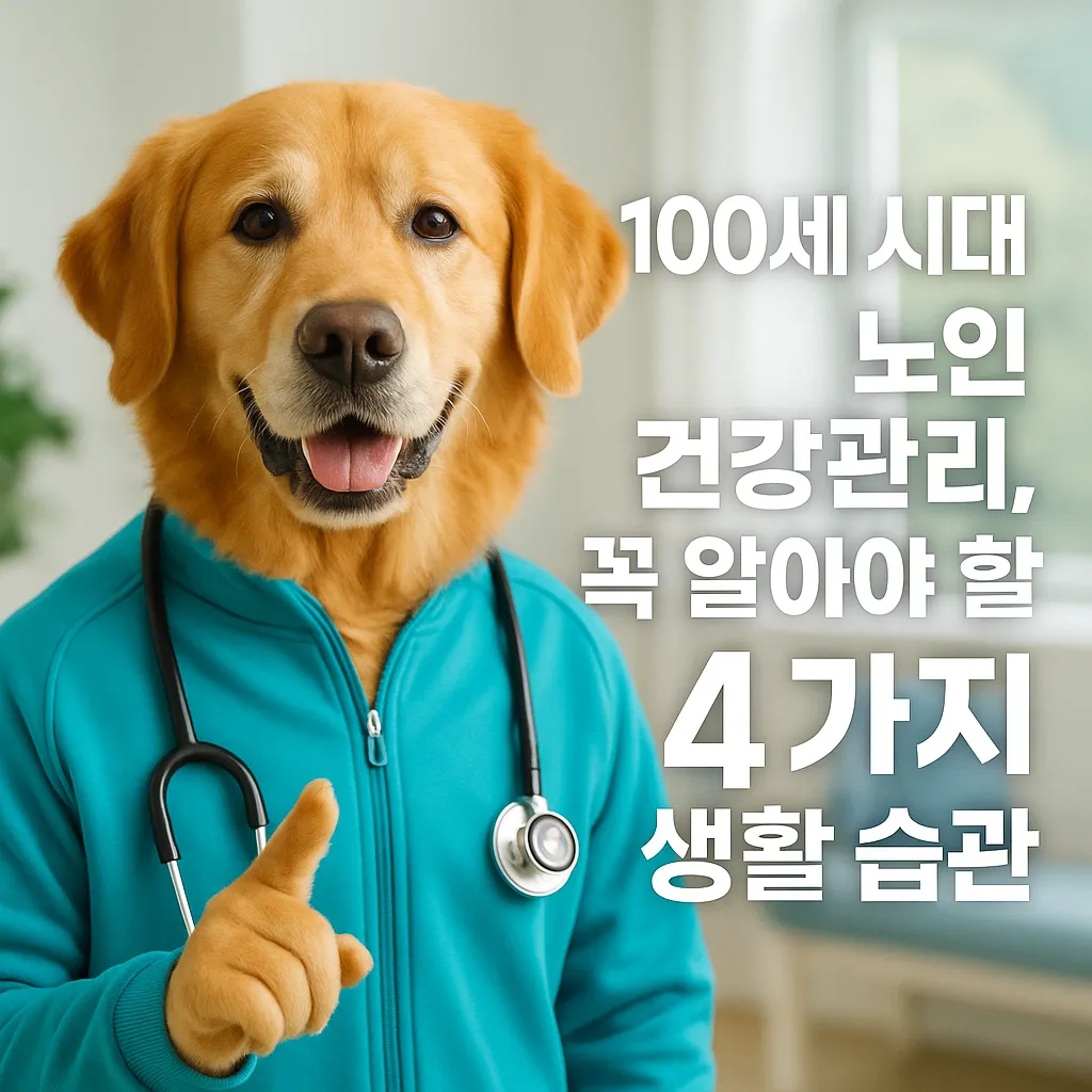 100세 시대 노인 건강관리, 꼭 알아야 할 4가지 생활 습관