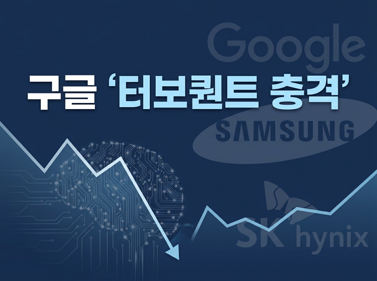 삼성전자와 SK하이닉스 주가 급락을 보여주는 증시 차트