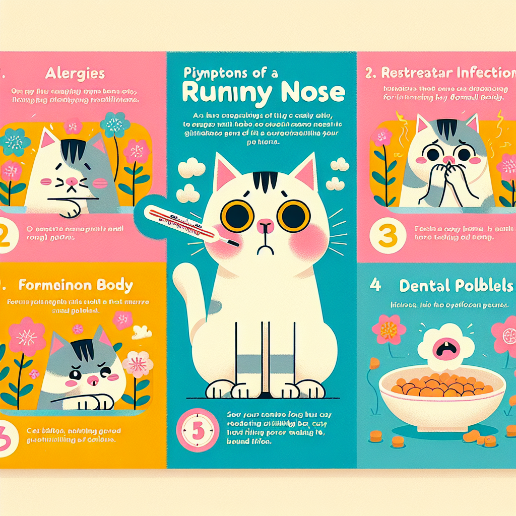 내 고양이가 콧물을 흘리는 이유는? 4가지 가능한 설명