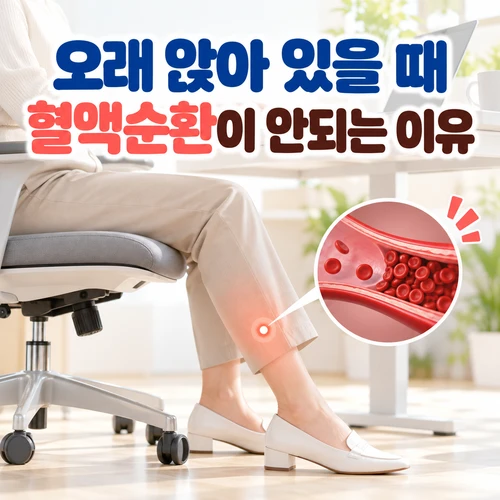 오래 앉아 있을 때 혈액순환이 안되는 이유