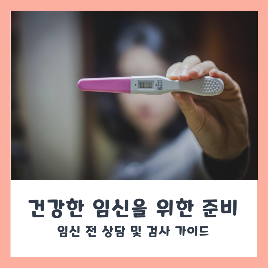 임신 전 상담 및 검사 가이드 (건강한 임신을 위한 준비)
