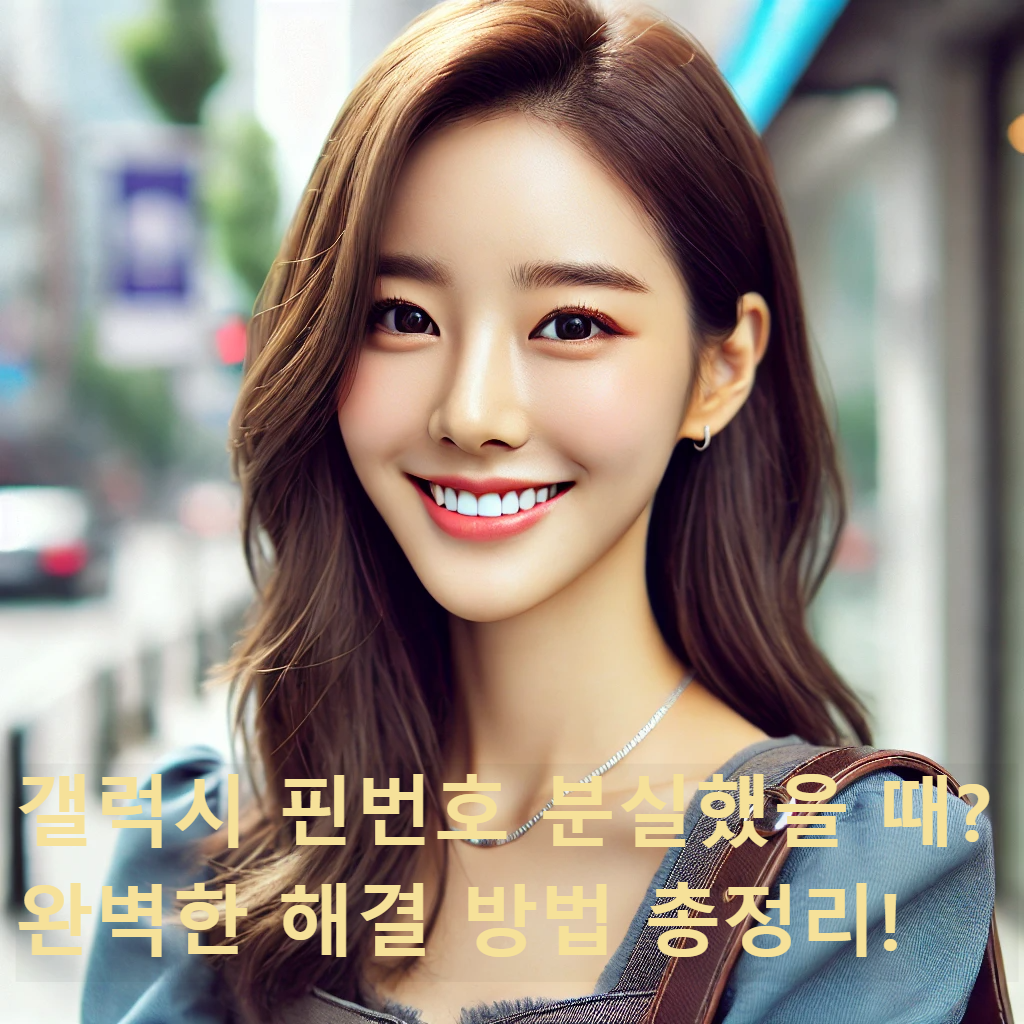 갤럭시 핀번호 분실했을 때? 완벽한 해결 방법 총정리!