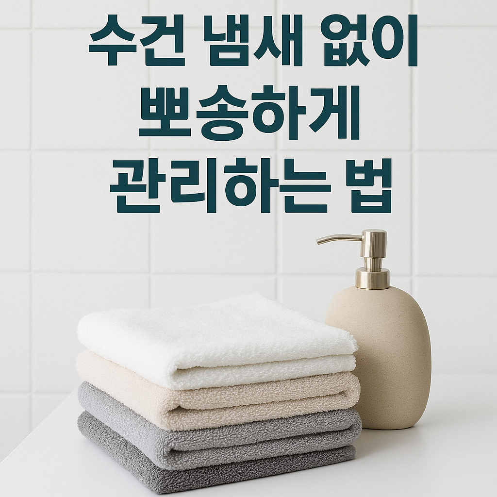수건 냄새 없이 뽀송하게 관리하는 법