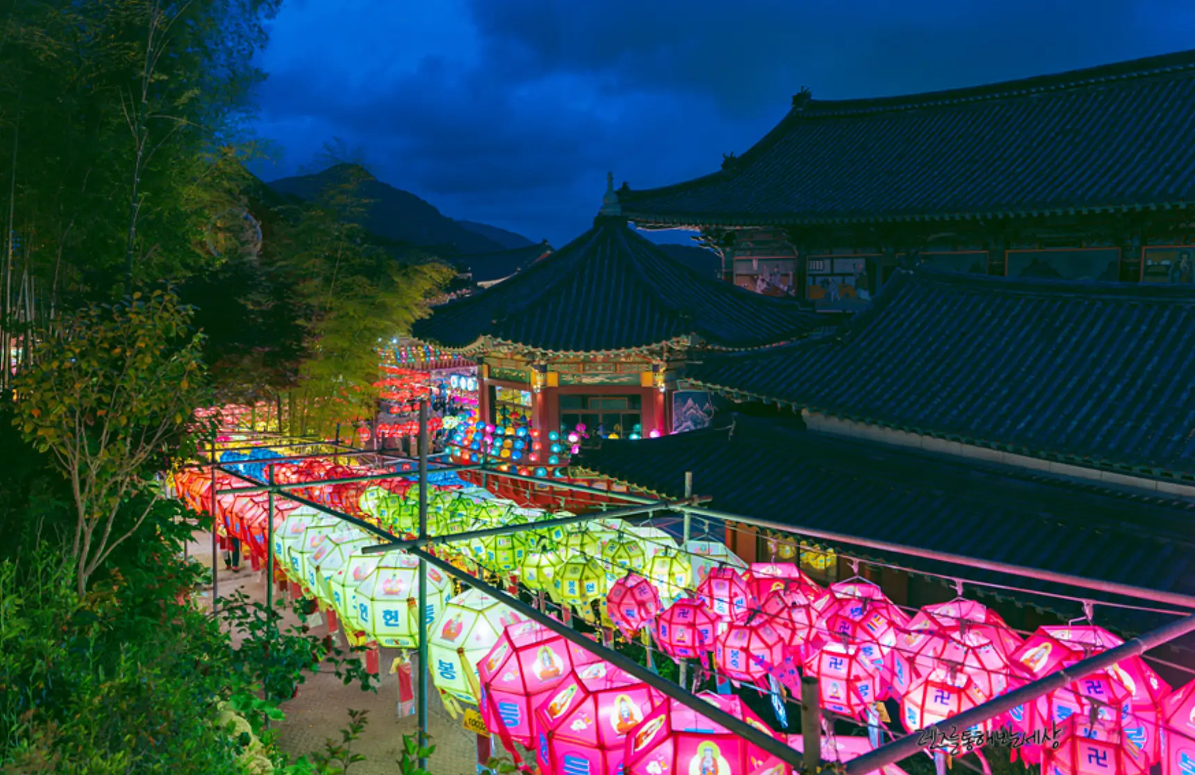 연등 축제 모습