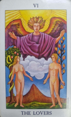타로 6번 연인카드 그림설명