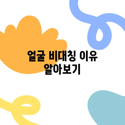 얼굴 비대칭 이유 알아보기
