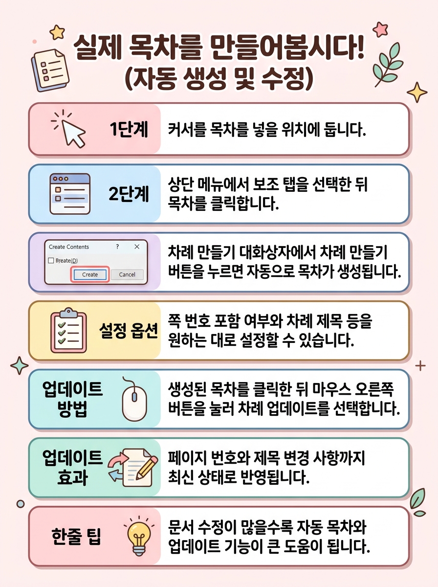 목차 생성