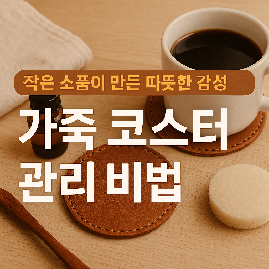 가죽 코스터