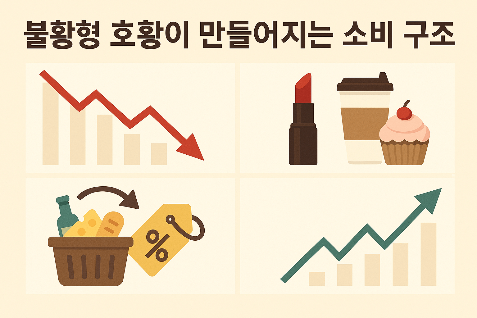 불황형 호황 소비 구조 인포그래픽