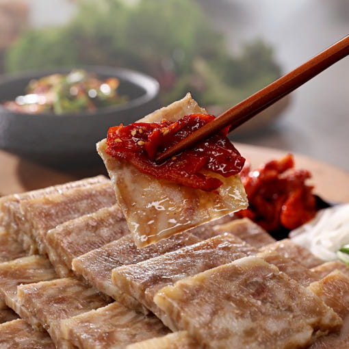 심가네 제주 흑돼지 편육 쉐프 흑마늘 사용 후기