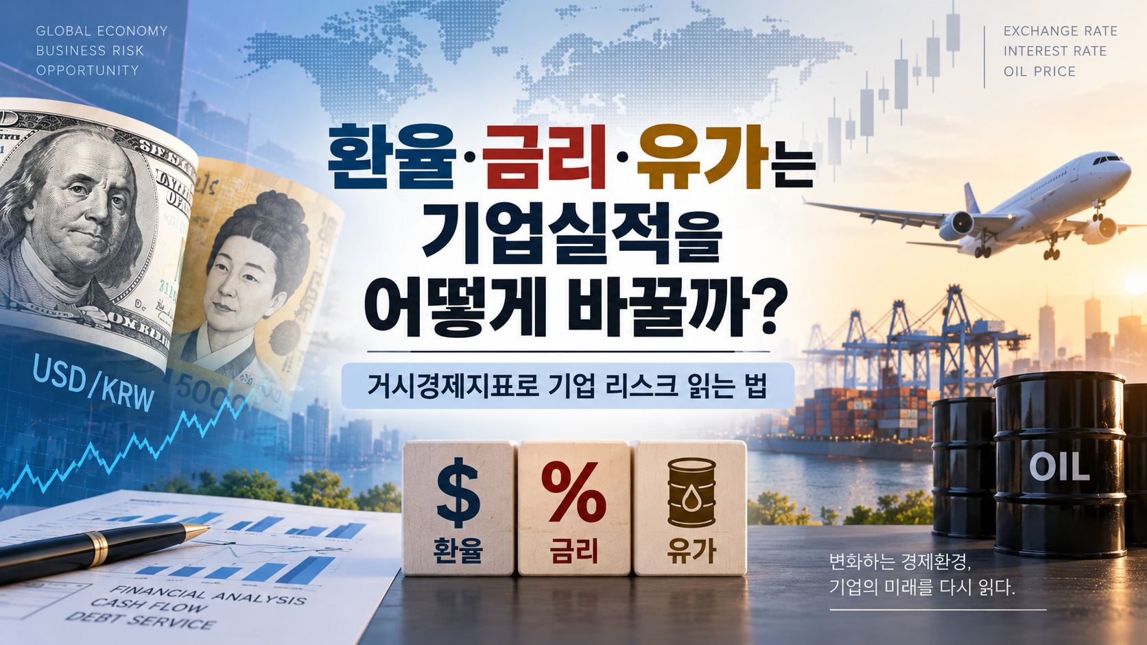 환율, 금리, 유가는 기업실적을 어떻게 바꿀까? 본문 대표 이미지