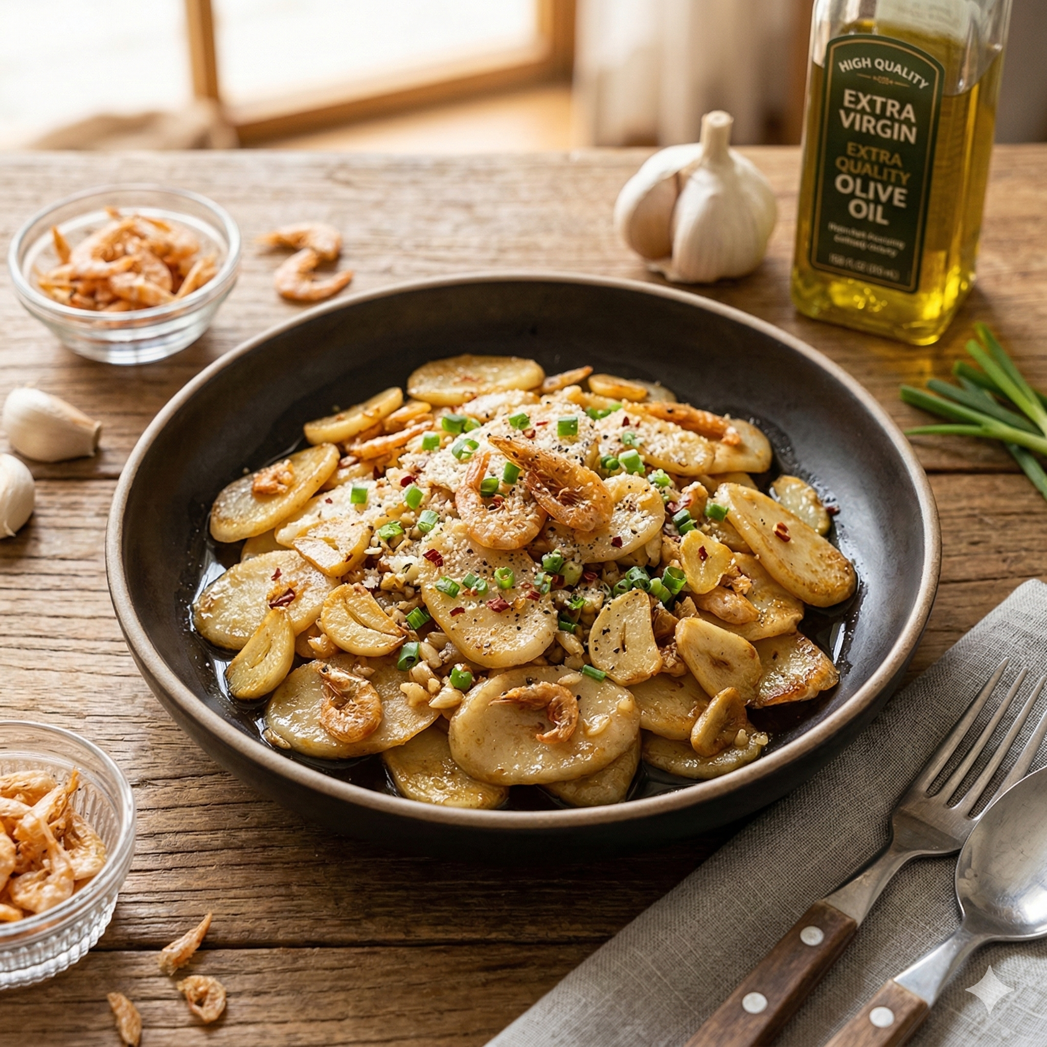 명절 남은 떡국떡의 화려한 변신! 중독성 강한 알리오올리오 떡볶이 황금레시피