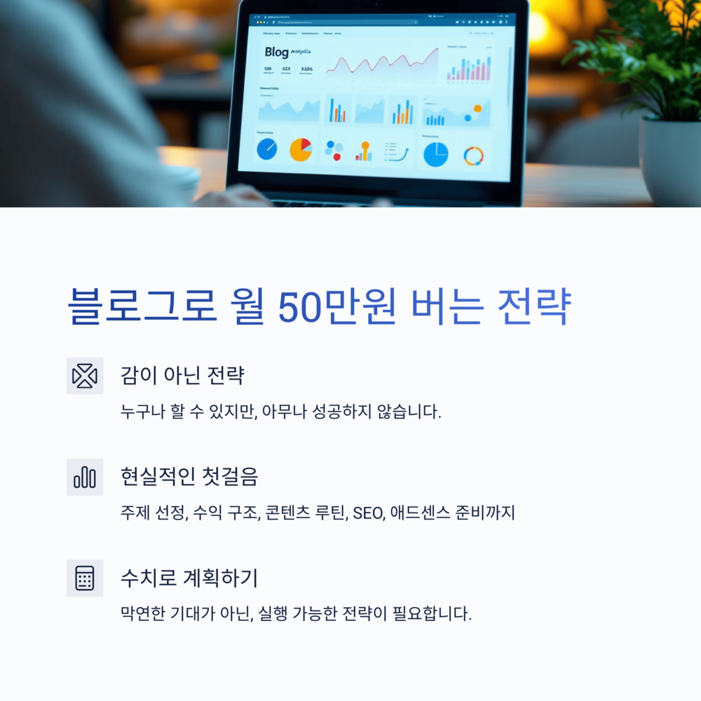 블로그로 월 50만원 버는 전략