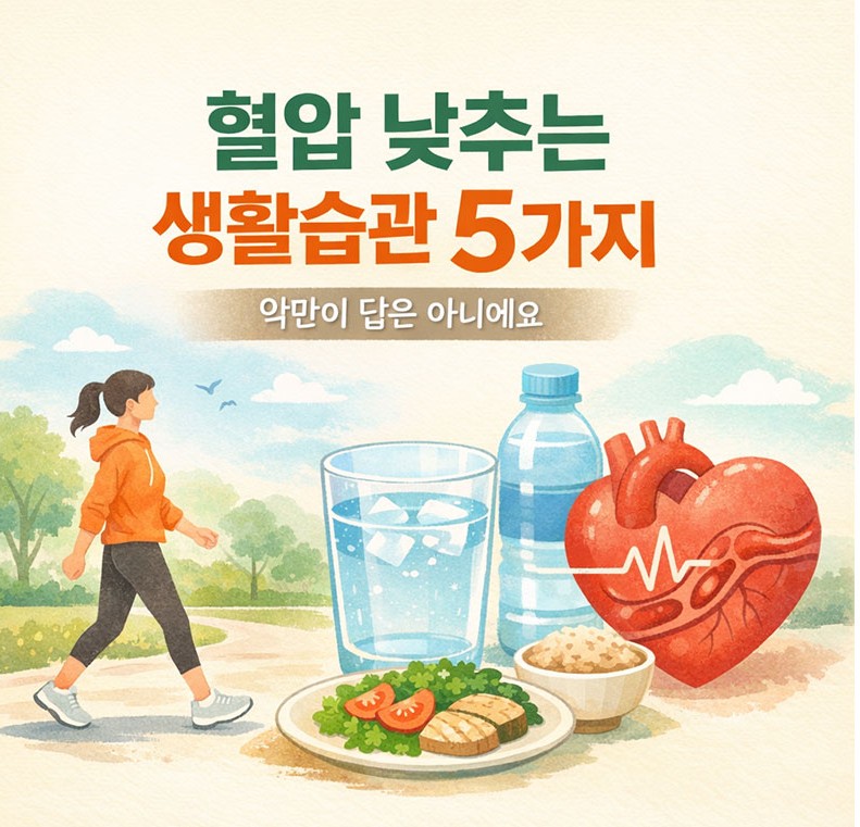 혈압낮추는 생활습관 5가지