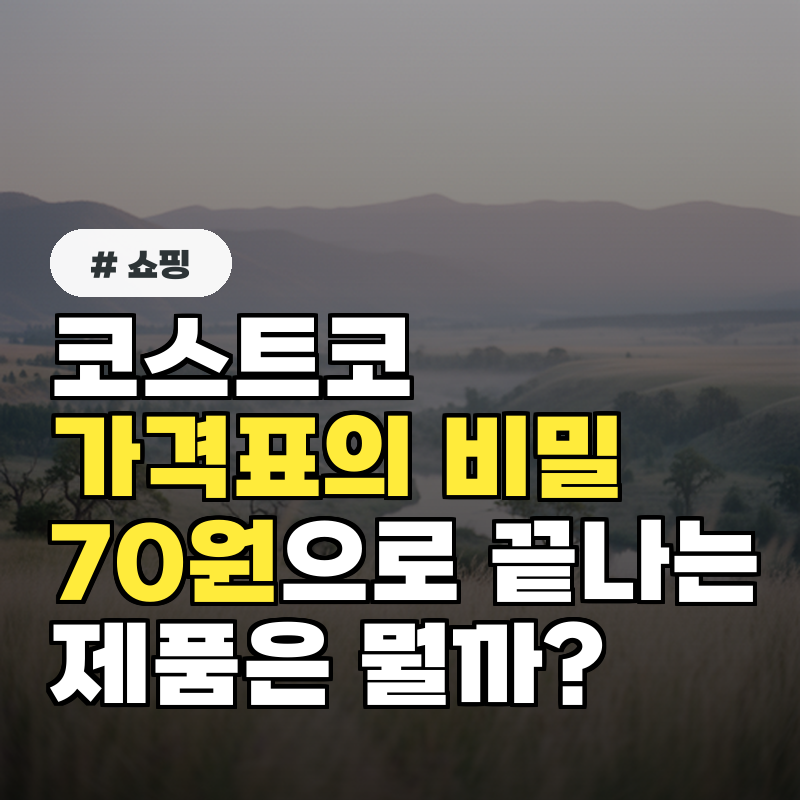 코스트코 가격표의 비밀, 70원으로 끝나는 제품은 뭘까