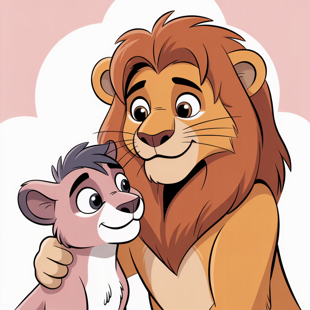 공감하는 ENFJ 사자 캐릭터