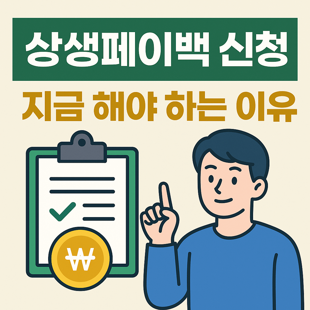 상생페이백 신청, 지금 해야 하는 이유