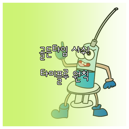 B형 독감 골든타임 준수와 타미플루 ..