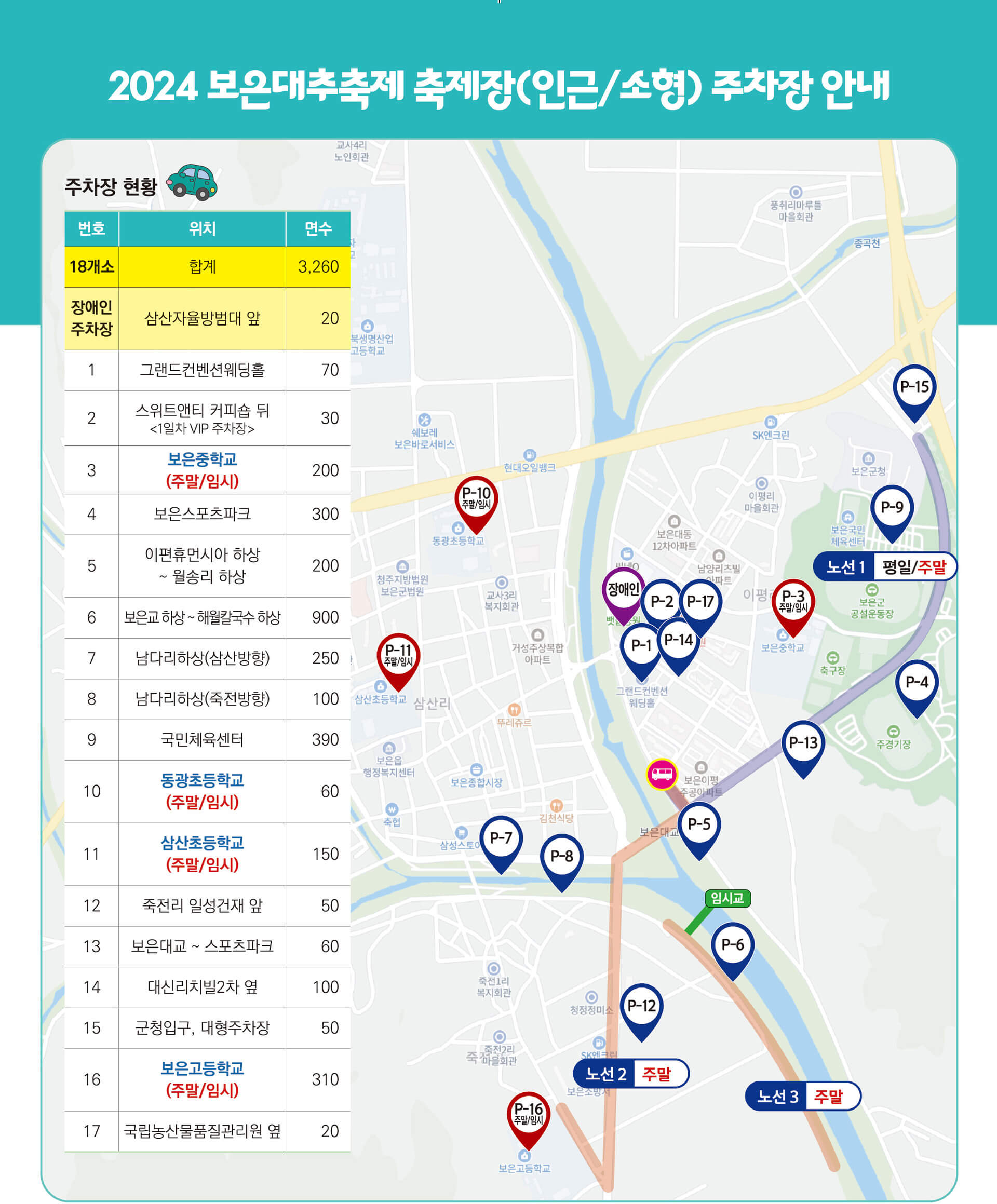 2024 보은 대추 축제 행사기간 장소 내용 프로그램 공연 이벤트 주차장