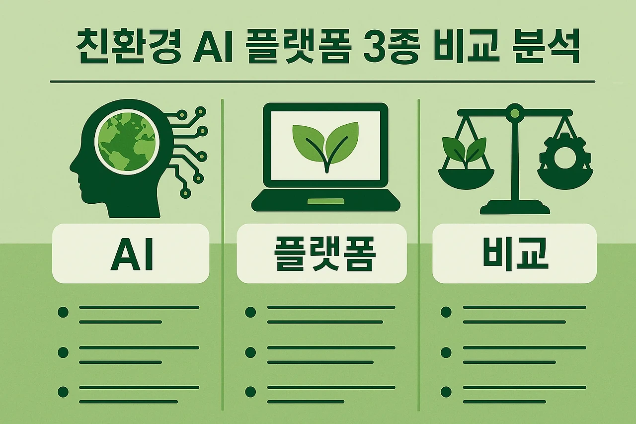 친환경 AI 플랫폼 비교 관련 사진