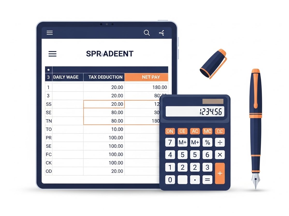 일용직 근로소득세 계산법