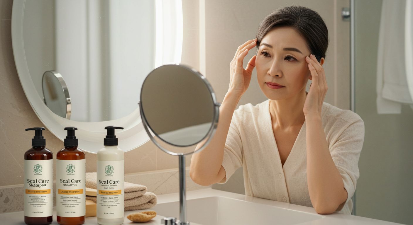 갱년기 여성 두피관리