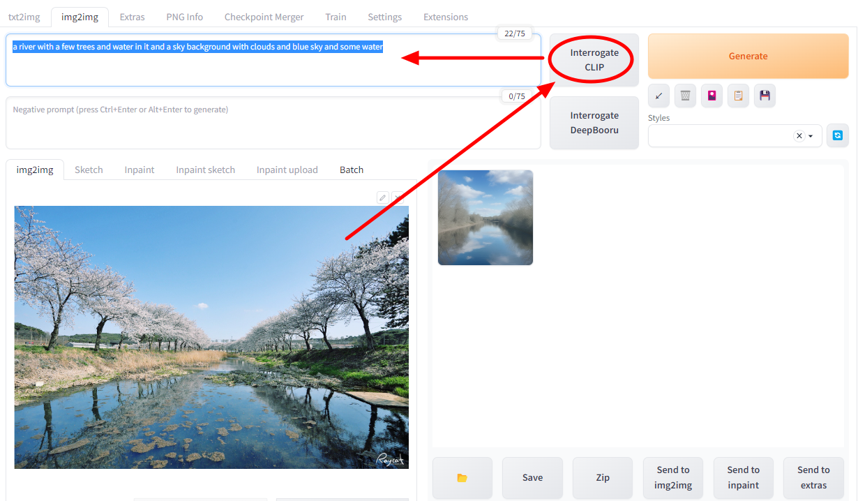 Stable Diffusion - Interogate Prompt