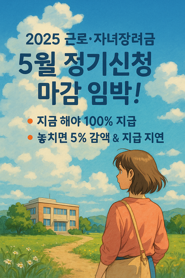 2025-근로·자녀장려금-5월-정기신청-진행-중｜놓치면-감액-기한-후-신청과-차이-총정리