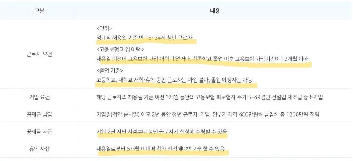 청년내일채움공제 2025
