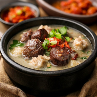 충주자유시장 매운만두,감자만두, 시래기 순대국밥, 사과도넛, 초콜릿도넛