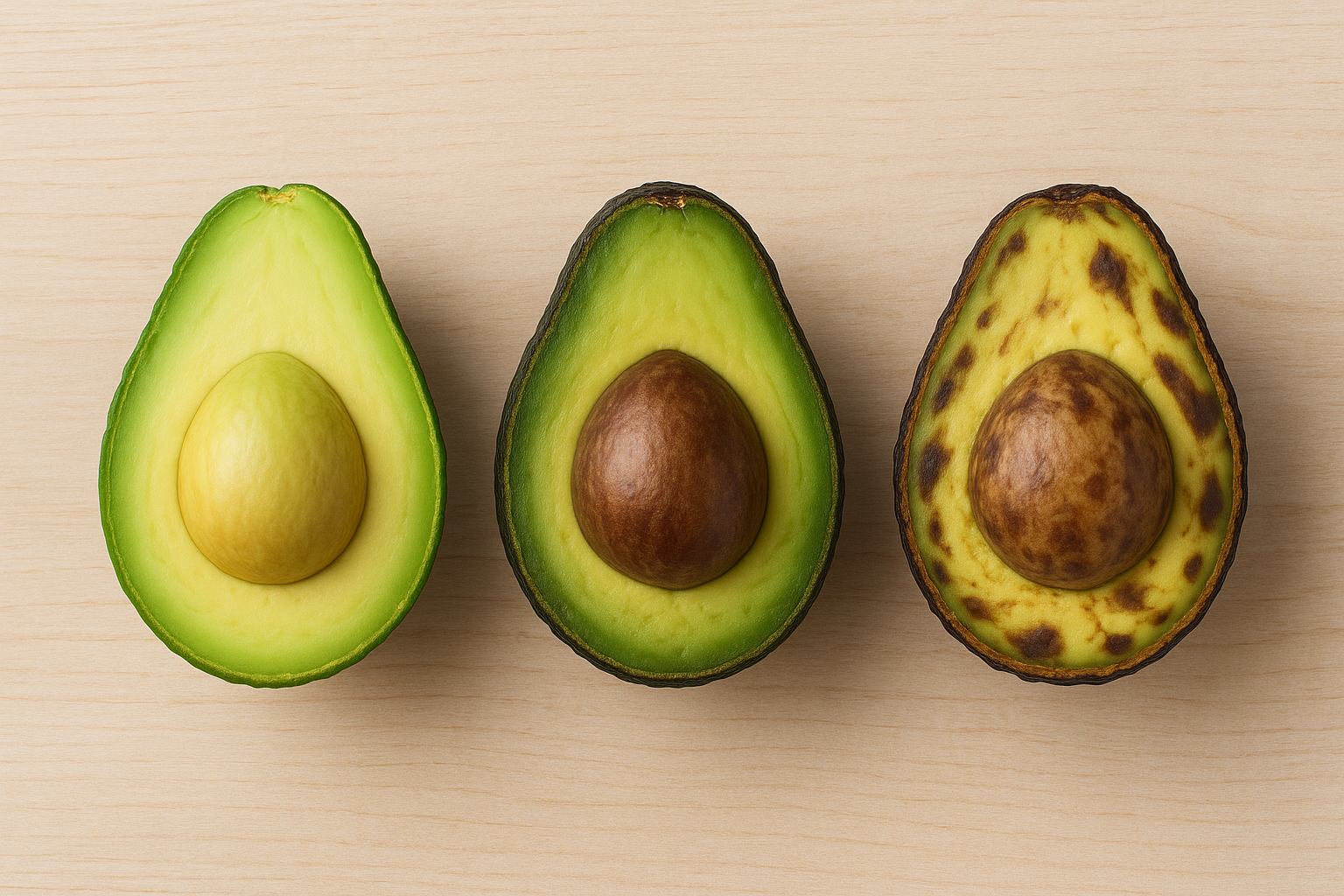 아보카도 익힘 정도별 변화