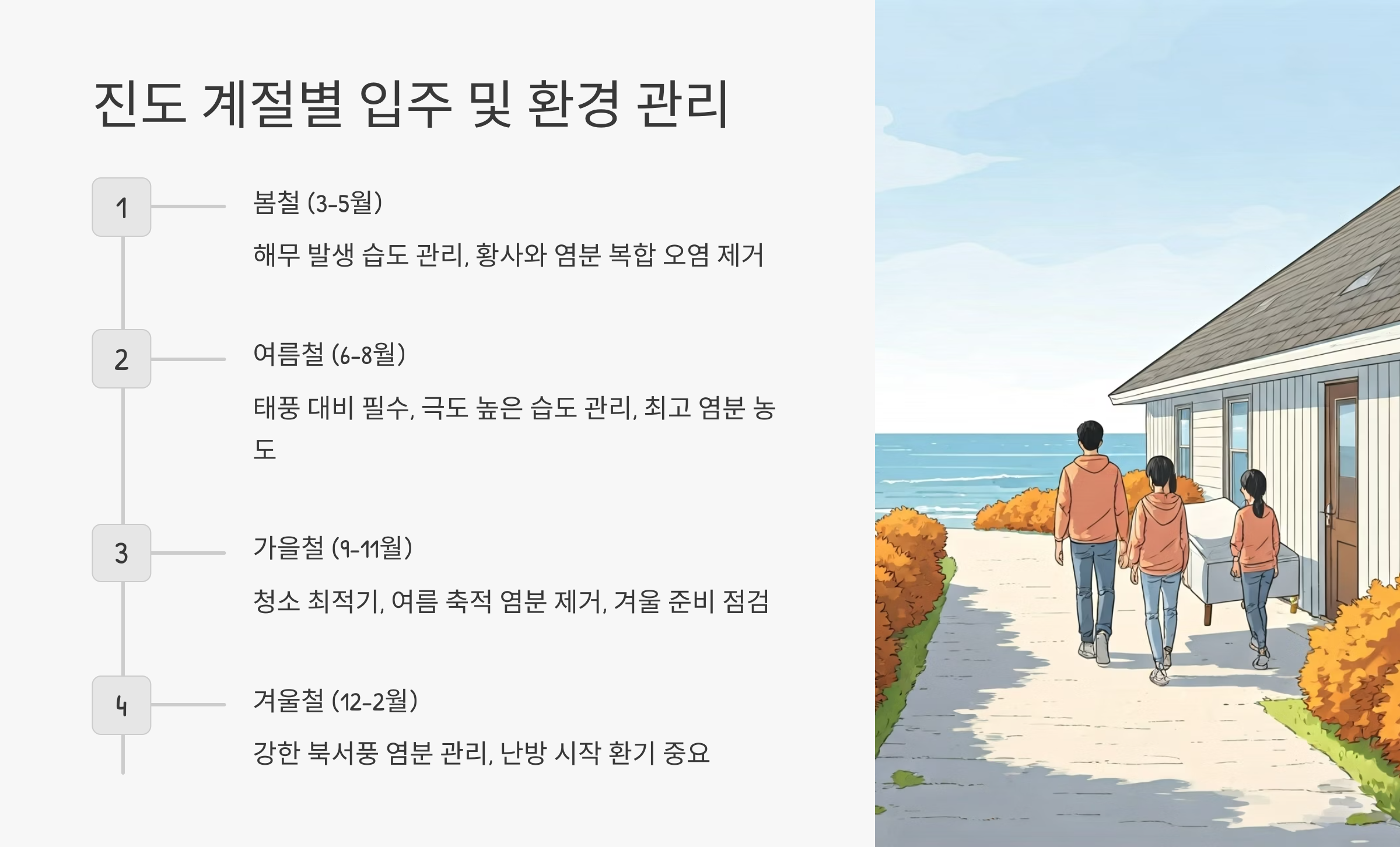 진도 입주청소 추천 계절