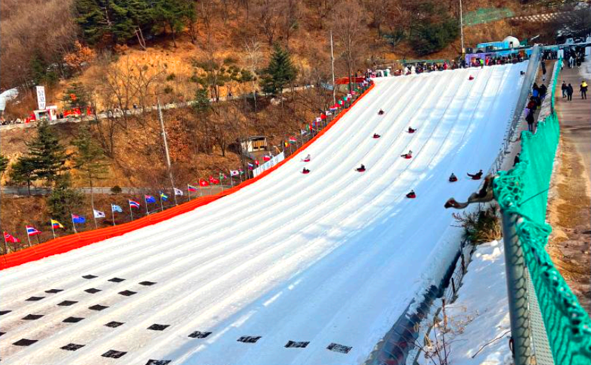 양주 눈꽃축제 눈썰매장