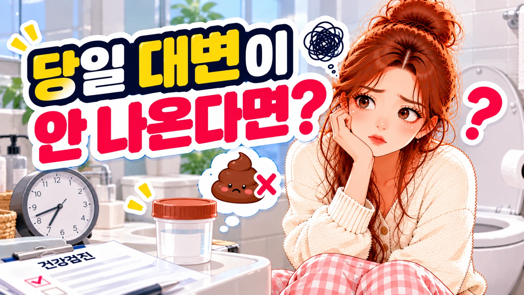건강검진-당일대변안나올때