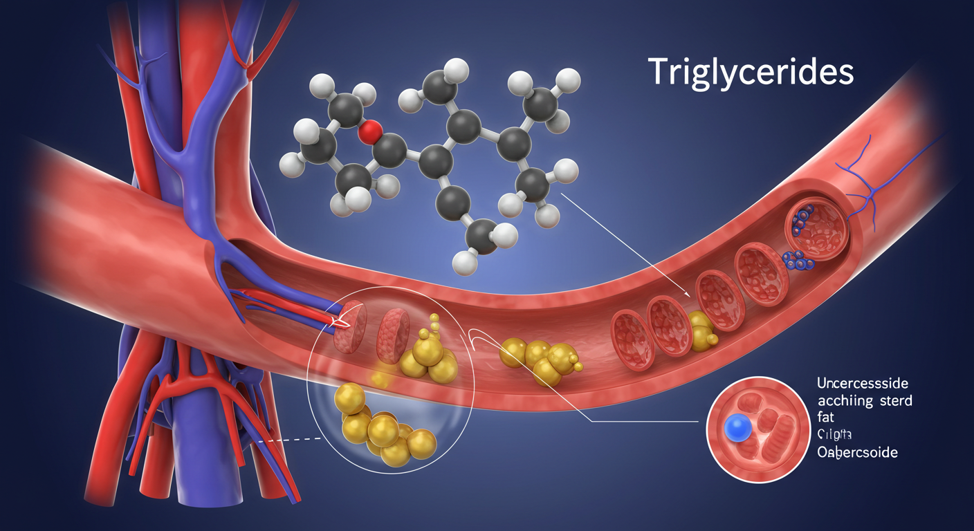 중성지방. 관리하지 않으면 혈관이 막히게 된다.