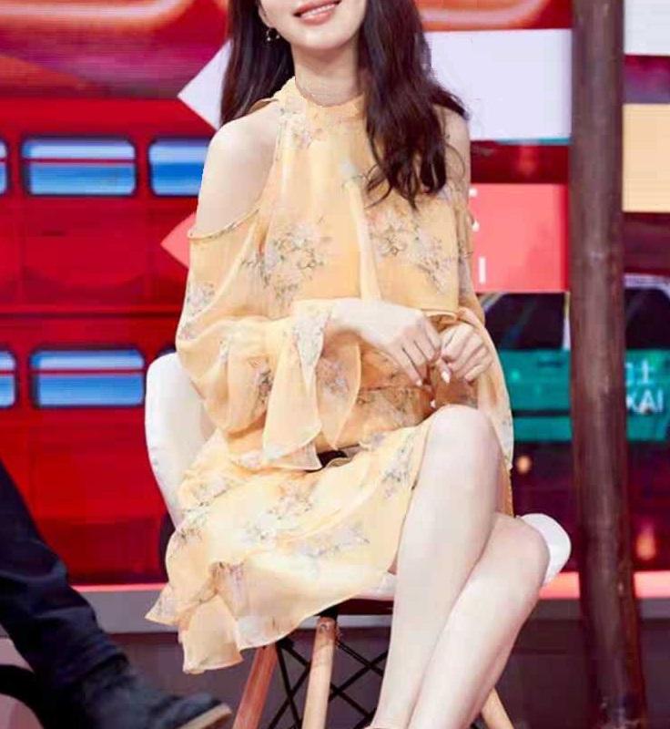 김비서가 너무해 박민영 옷 패션 옐로우 어깨 트임 러플 플라워 제니 원피스