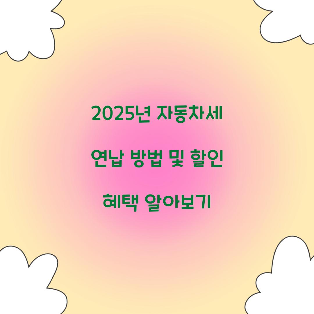 2025년 자동차세